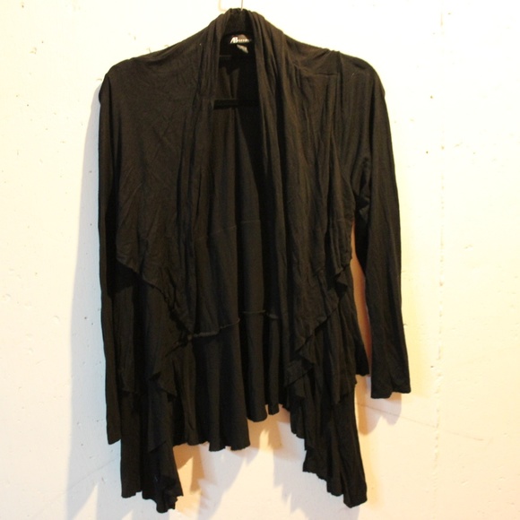 Black AB Studio layered cardigan - Picture 6 of 6